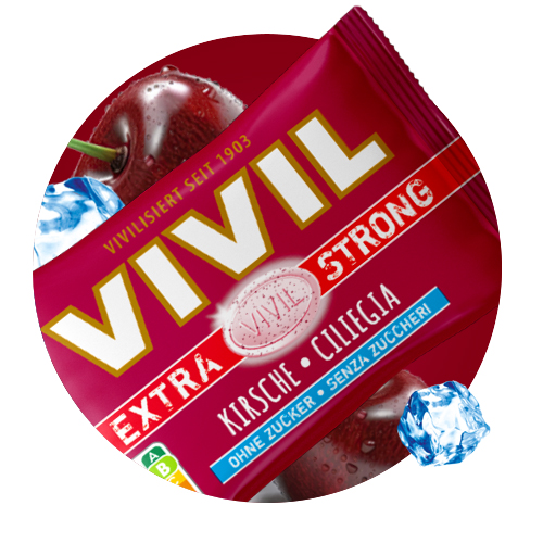 Navigation_Extra Strong Kirsche Bonbonbeutel Extra Strong Pastille Kirsche mit Eis